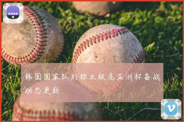 韩国国家队别称太极虎亚洲杯备战动态更新